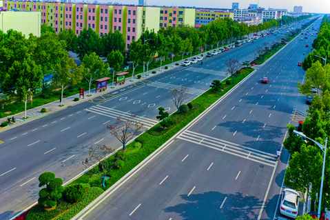 京博逸林樂安大街中央分車帶升級改造項目驚艷亮相